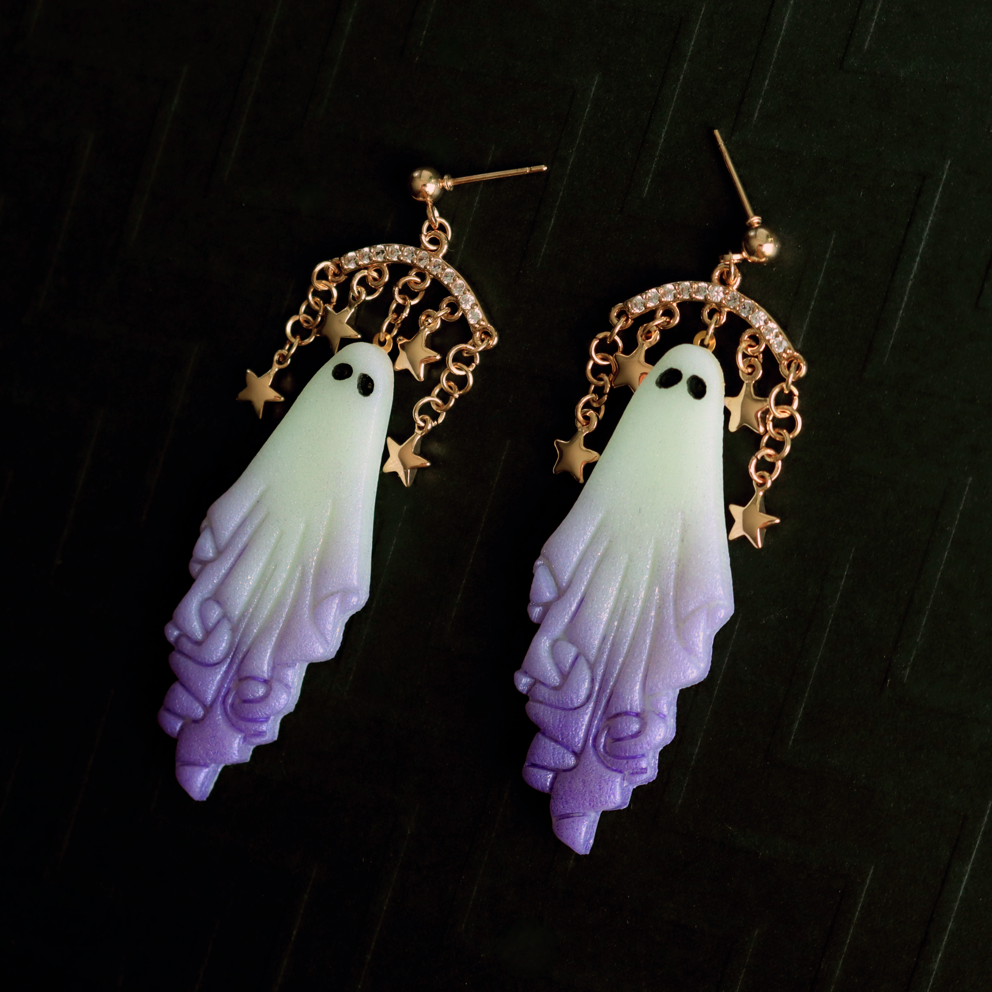 Cute Purple Glow in the Dark Ghosts